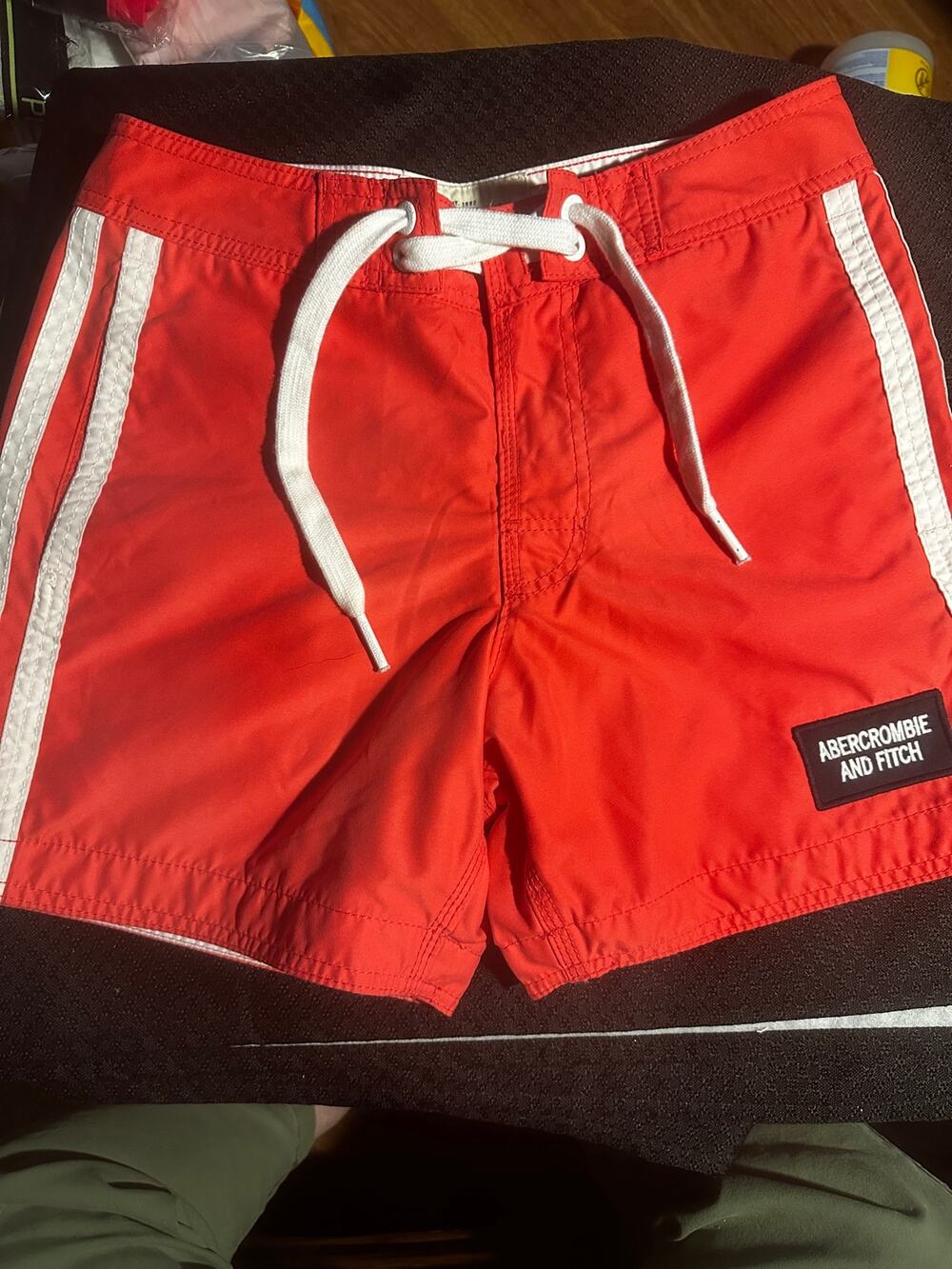 Abercrombie & Fitch men’s swim trunks coral size XS